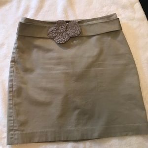 The Limited - Khaki Mini Skirt - Size 6